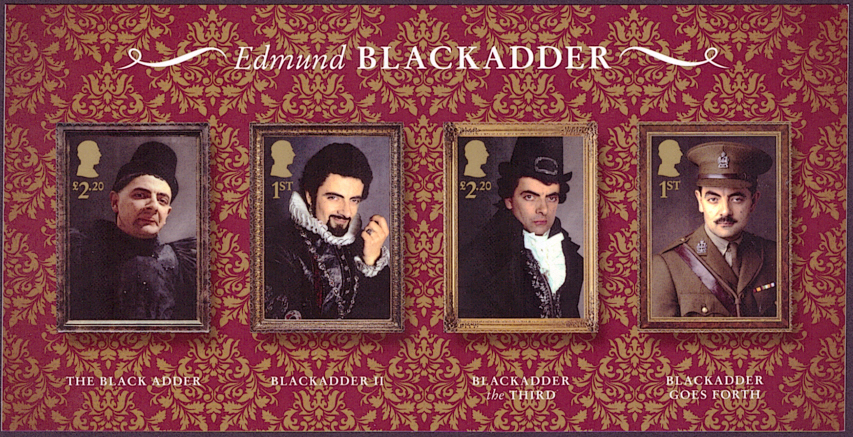 (image for) MS5029 2023 Blackadder non-barcoded miniature sheet